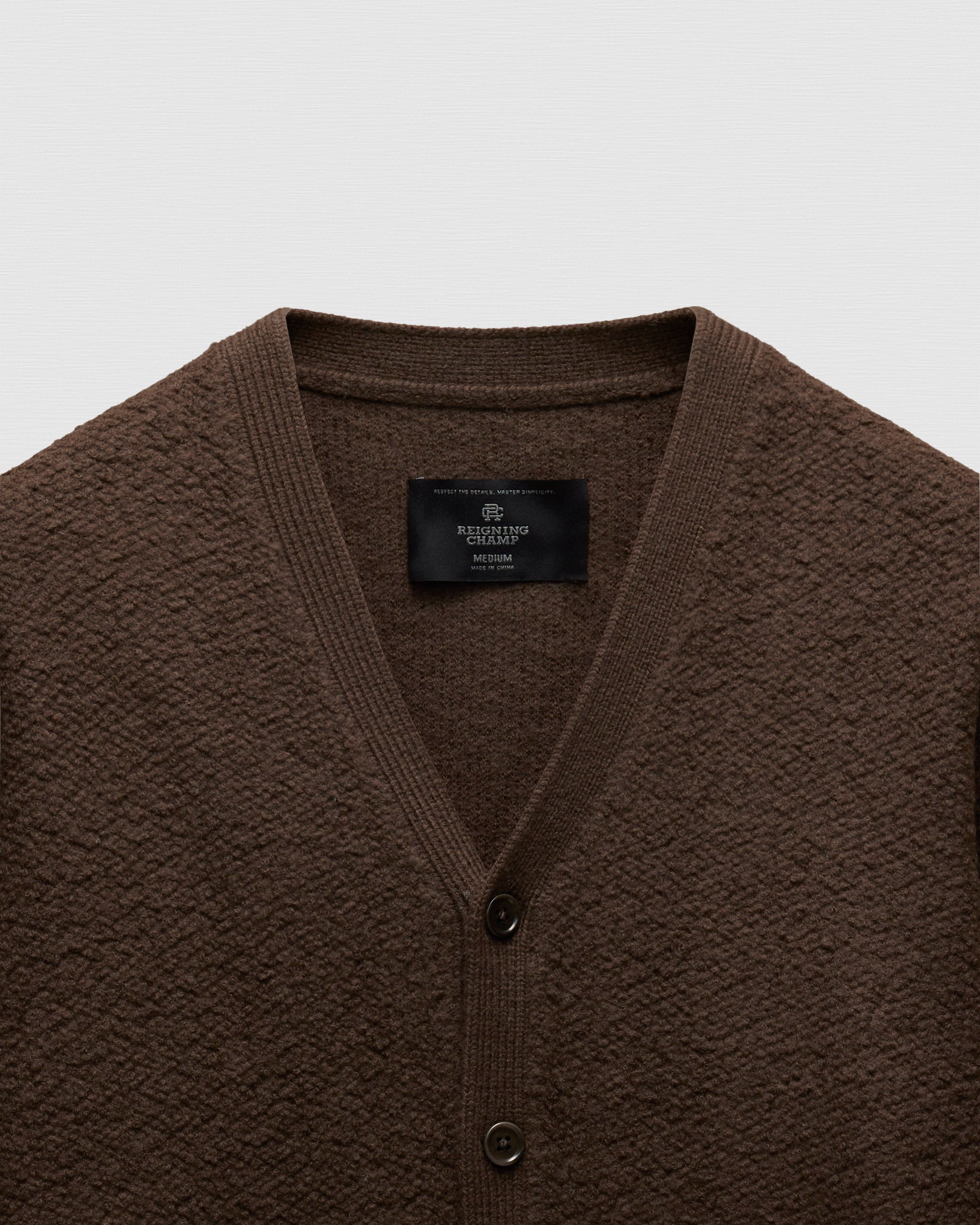 Textured Boucle Turf Cardigan | Reigning Champ | Reigning Champ US