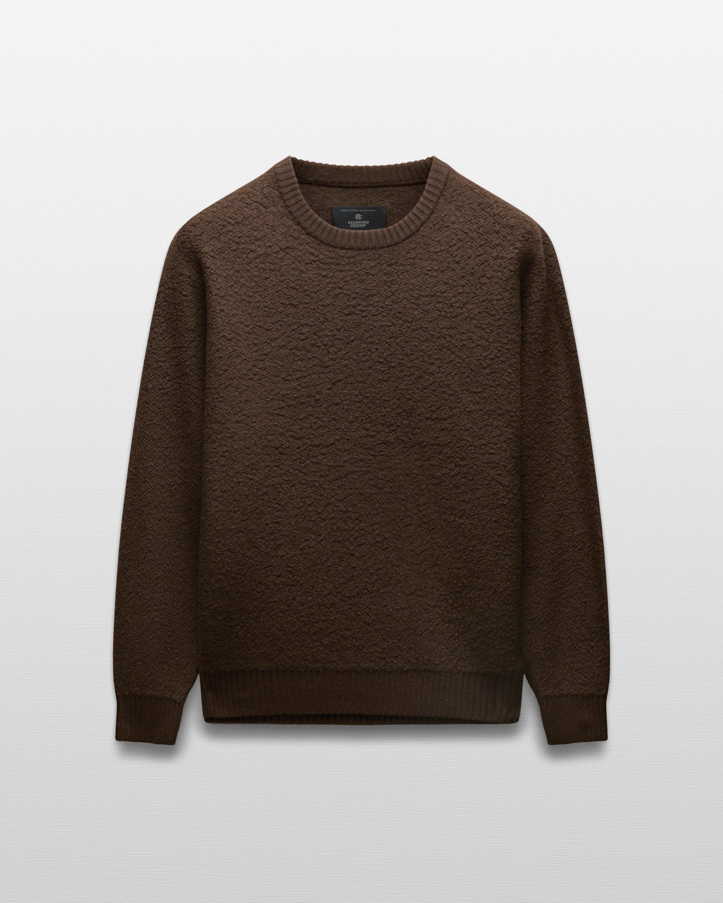 Textured Boucle Turf Crewneck