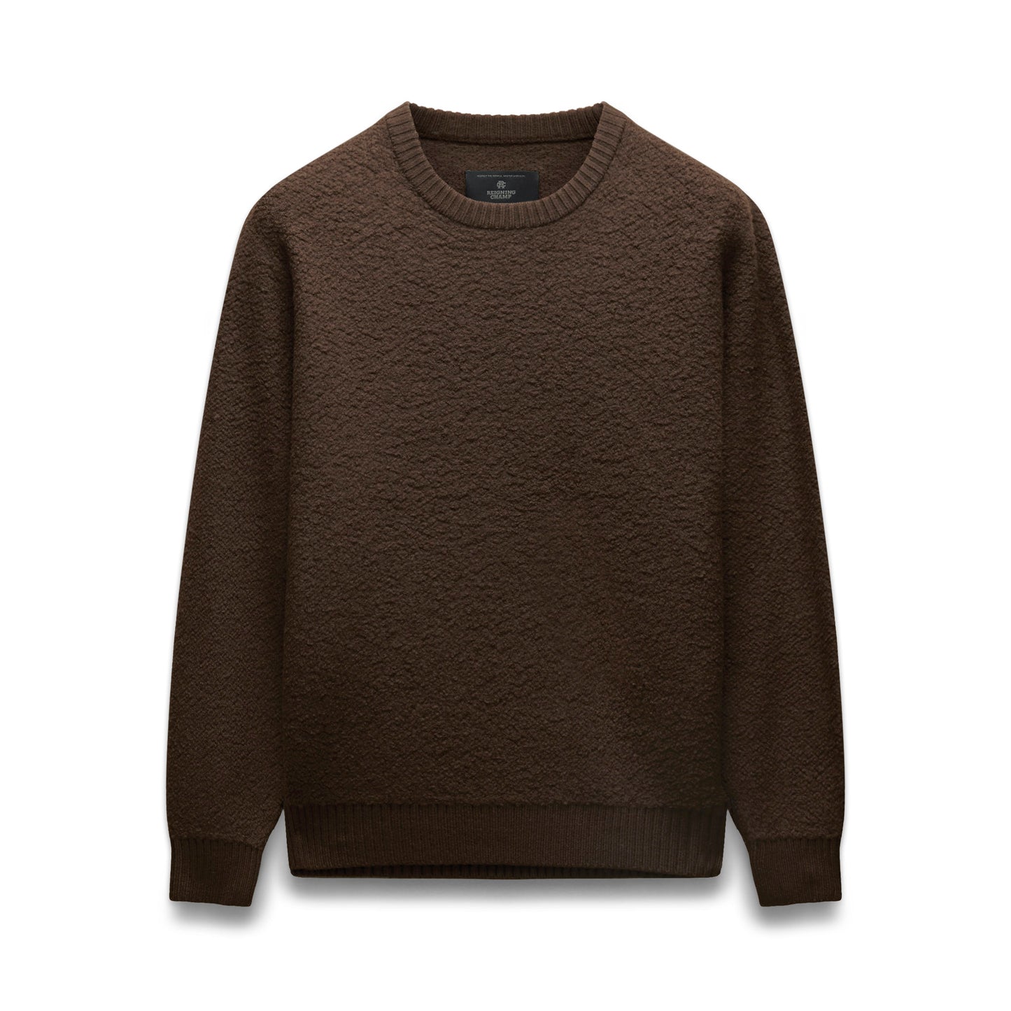 Textured Boucle Turf Crewneck