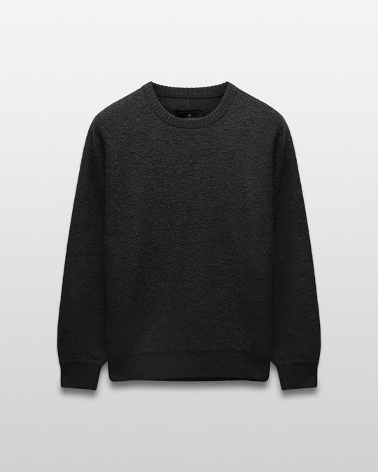 Textured Boucle Turf Crewneck