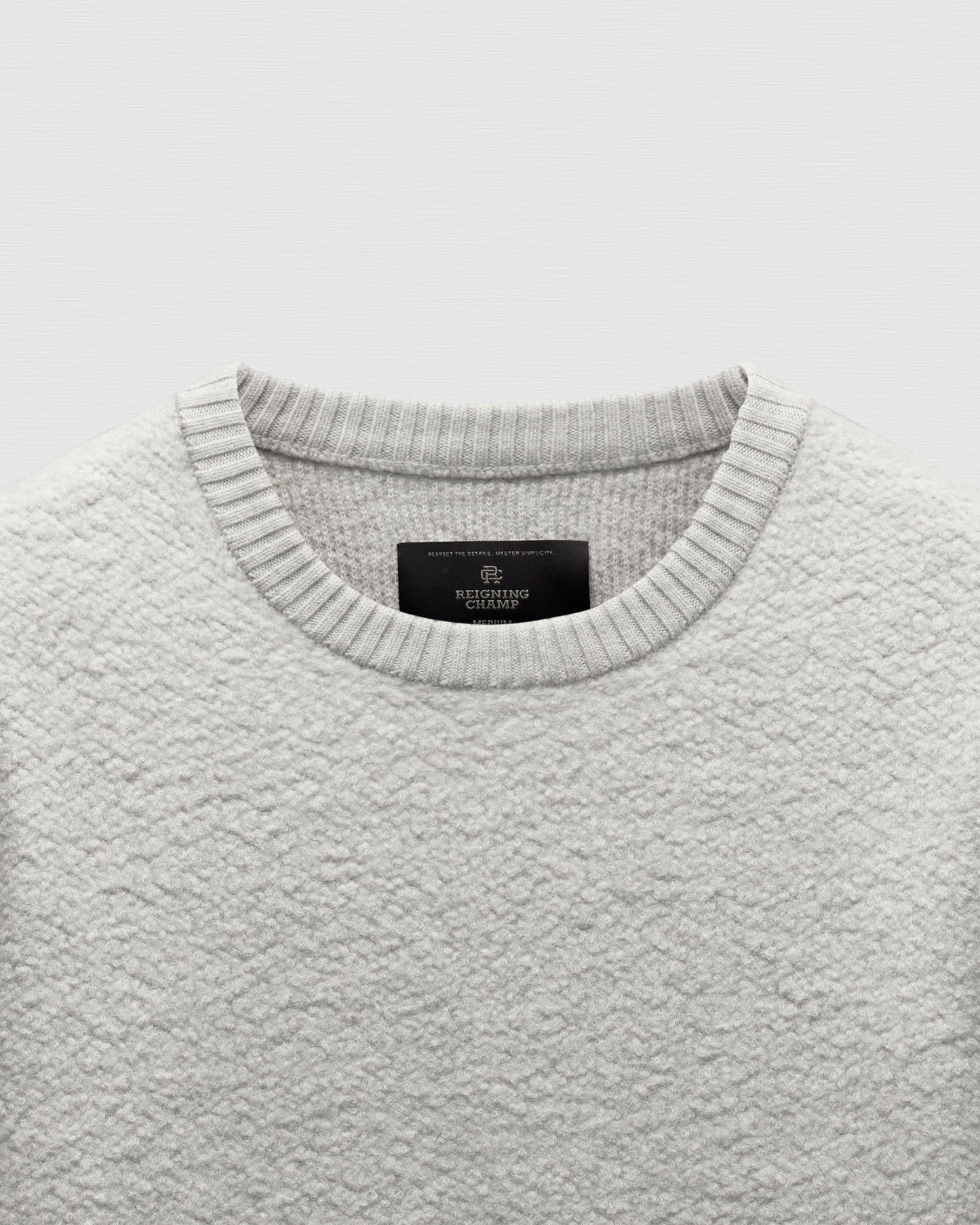 Textured Boucle Turf Crewneck