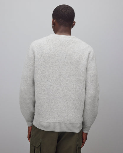 Textured Boucle Turf Crewneck