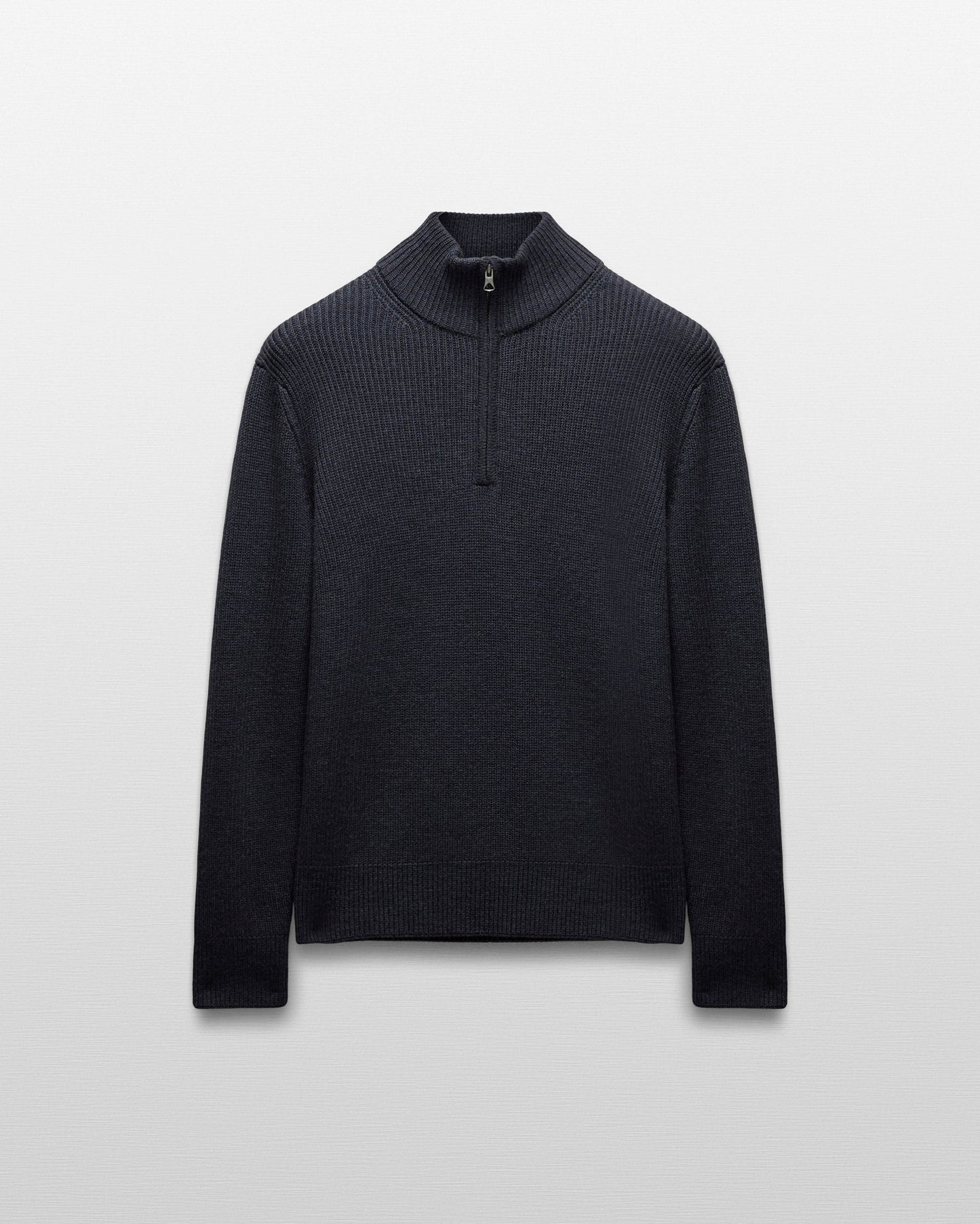 Merino Rib Vinnie Quarter Zip