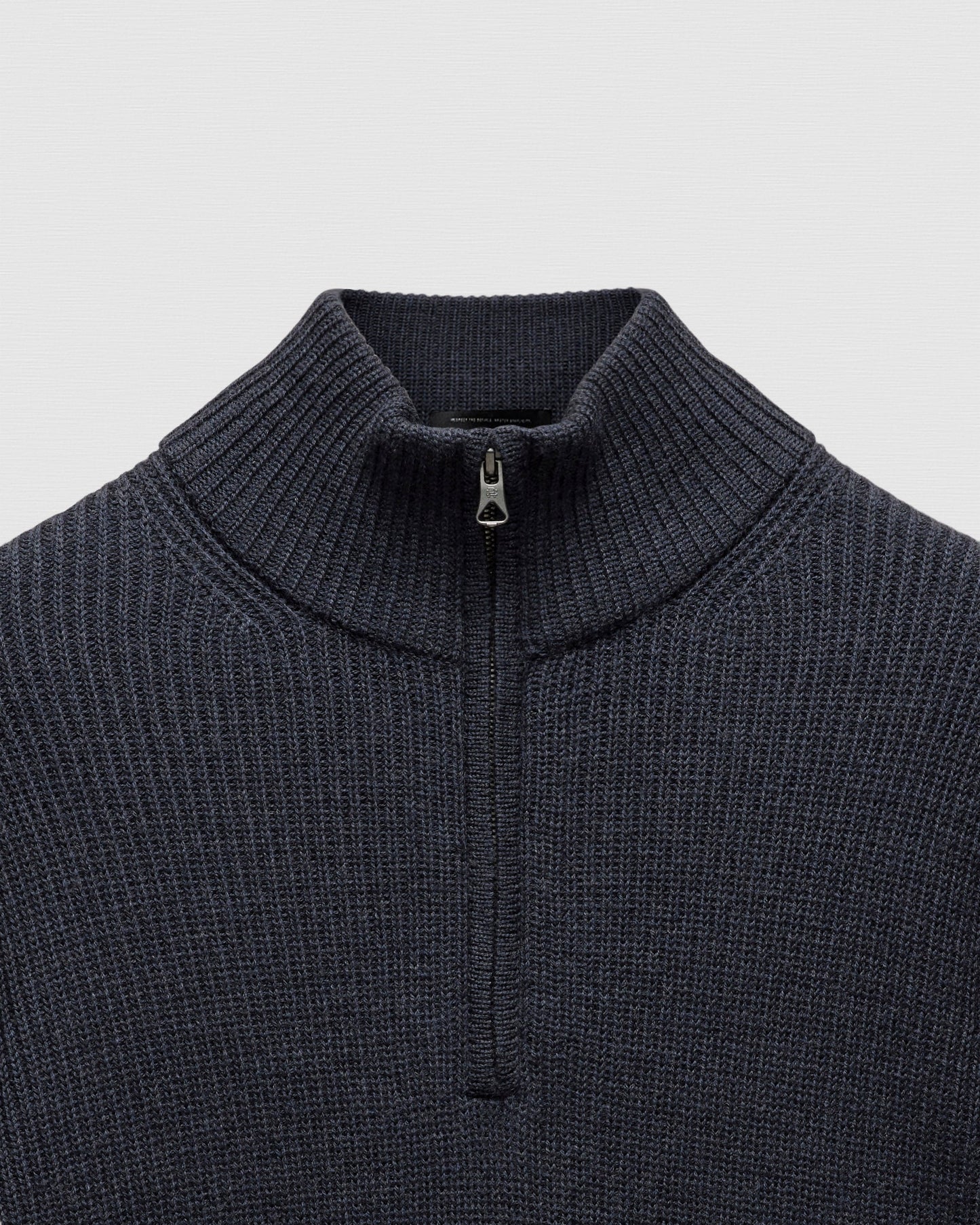 Merino Rib Vinnie Quarter Zip