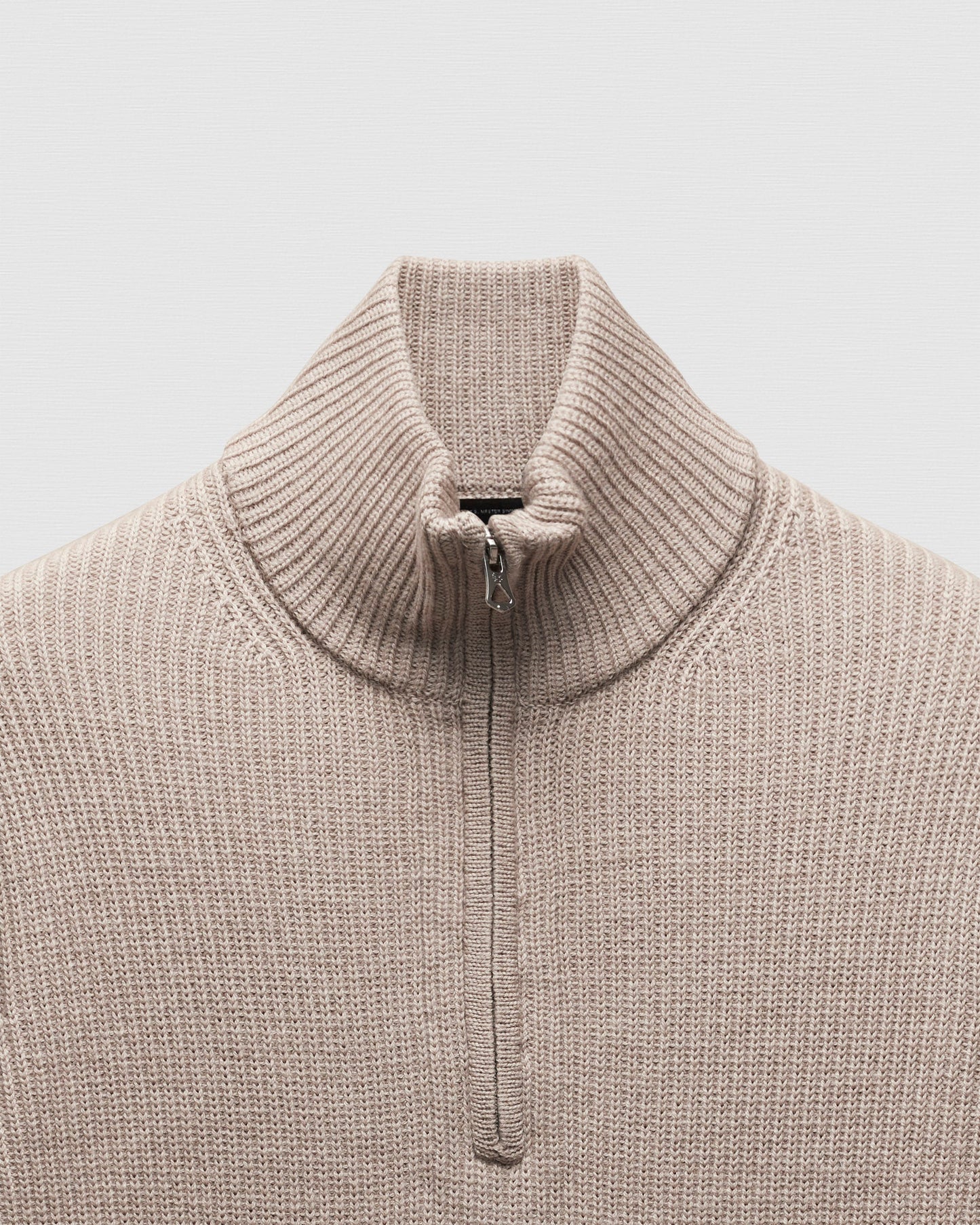 Merino Rib Vinnie Quarter Zip