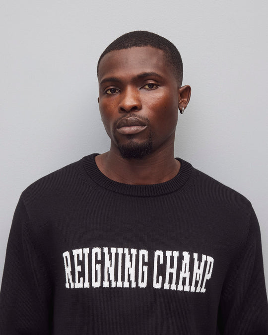 Supima Knit Collegiate Crewneck