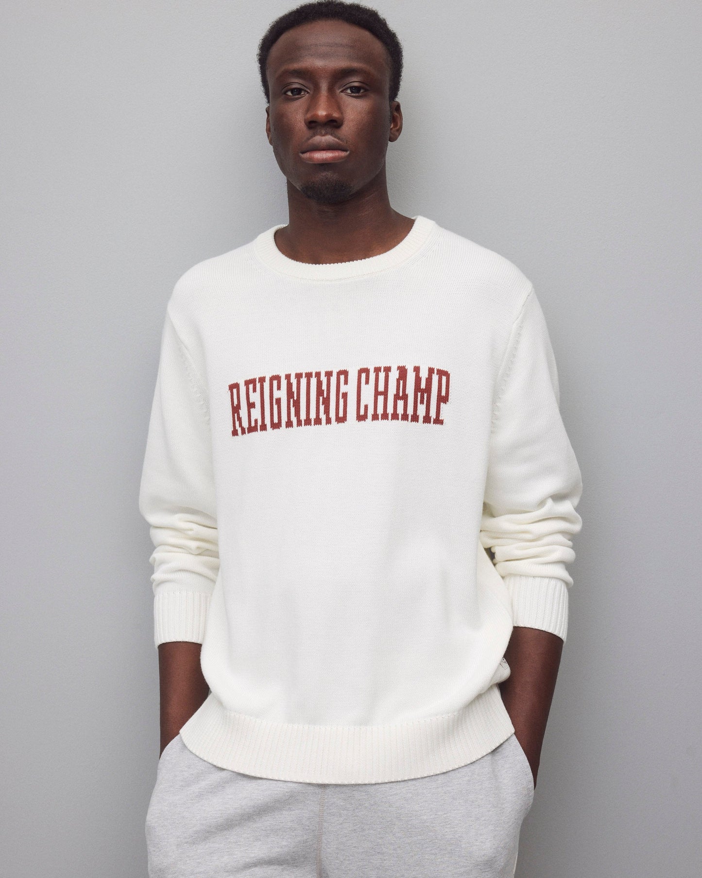Supima Knit Collegiate Crewneck