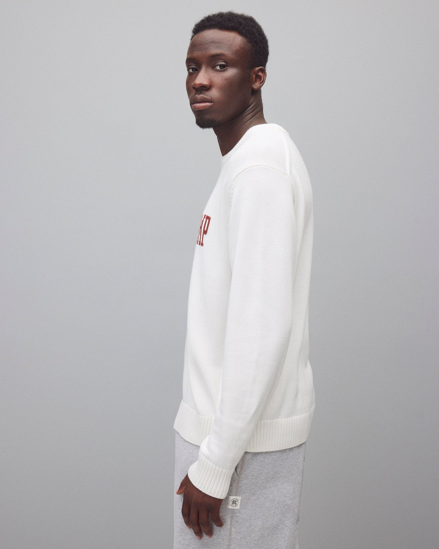 Supima Knit Collegiate Crewneck