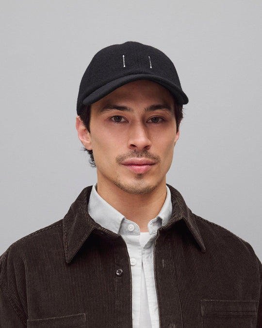 Wool Leather Strapback Cap