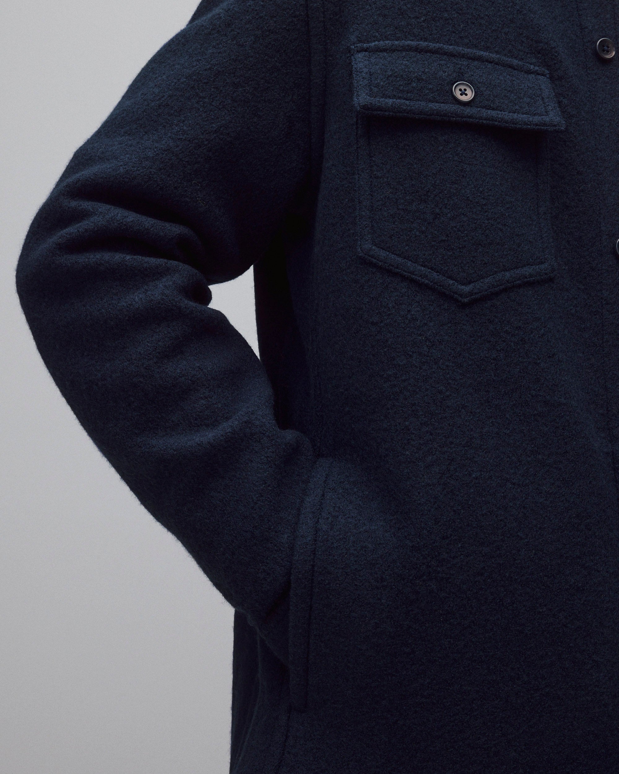 Boiled Wool Warden Overshirt | Reigning Champ | Reigning Champ US