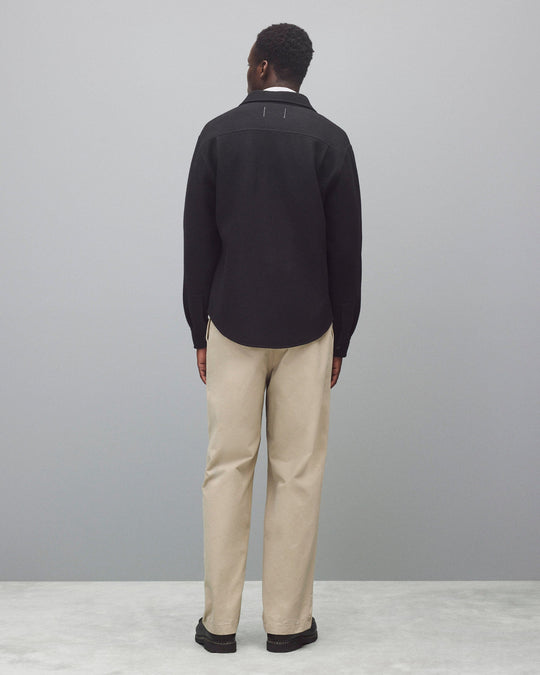 Double Faced Wool Concourse Overshirt