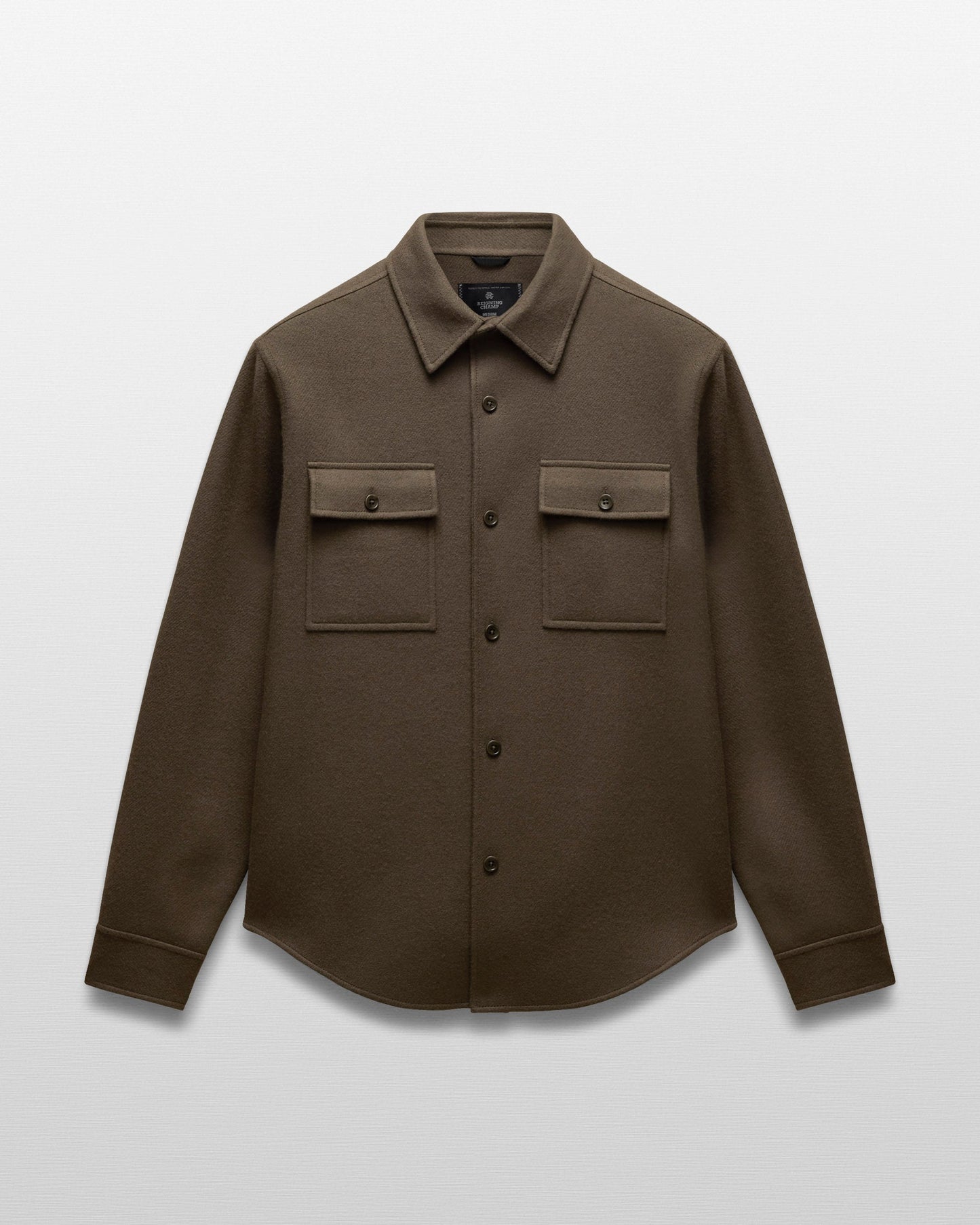 Double Faced Wool Concourse Overshirt
