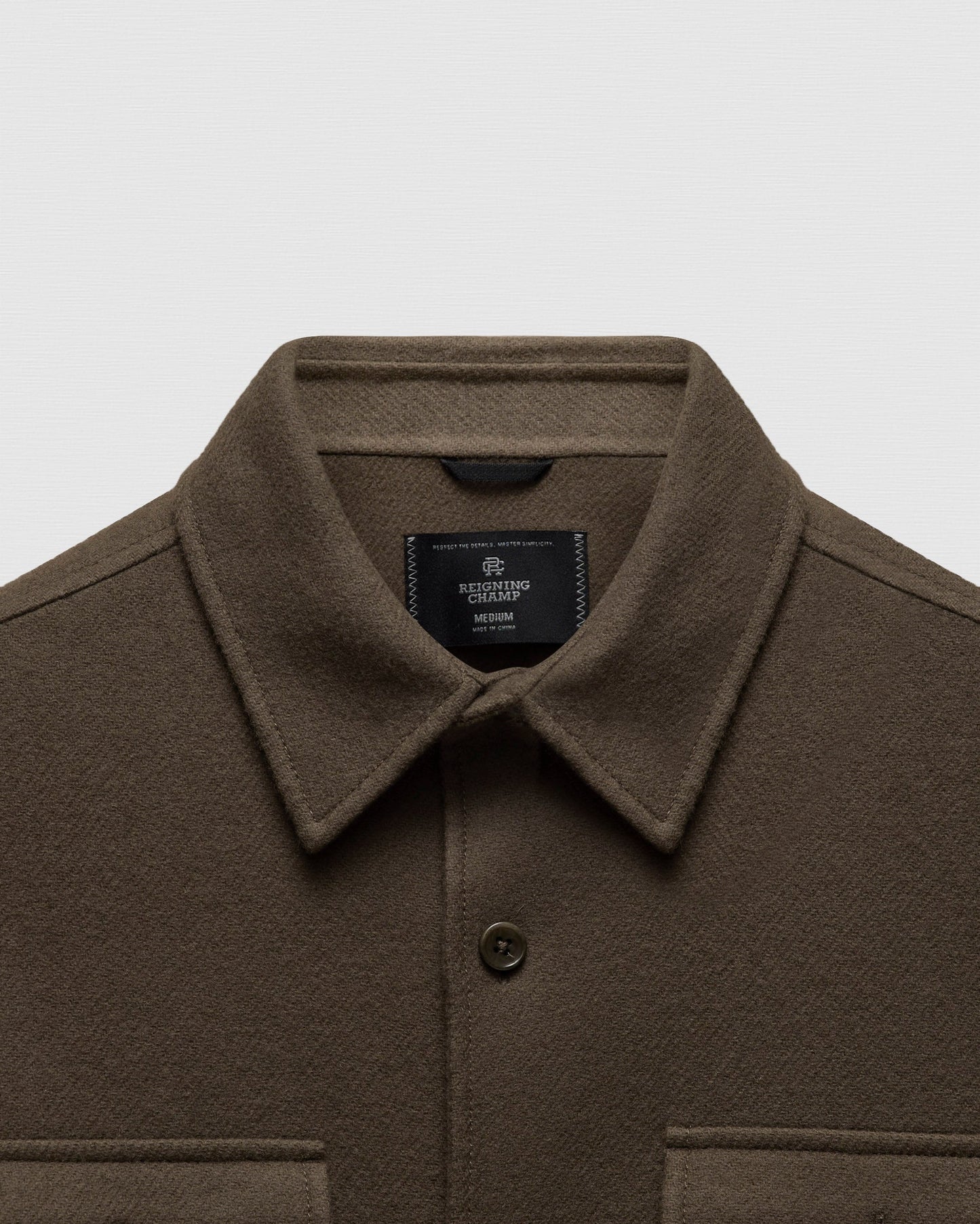 Double Faced Wool Concourse Overshirt