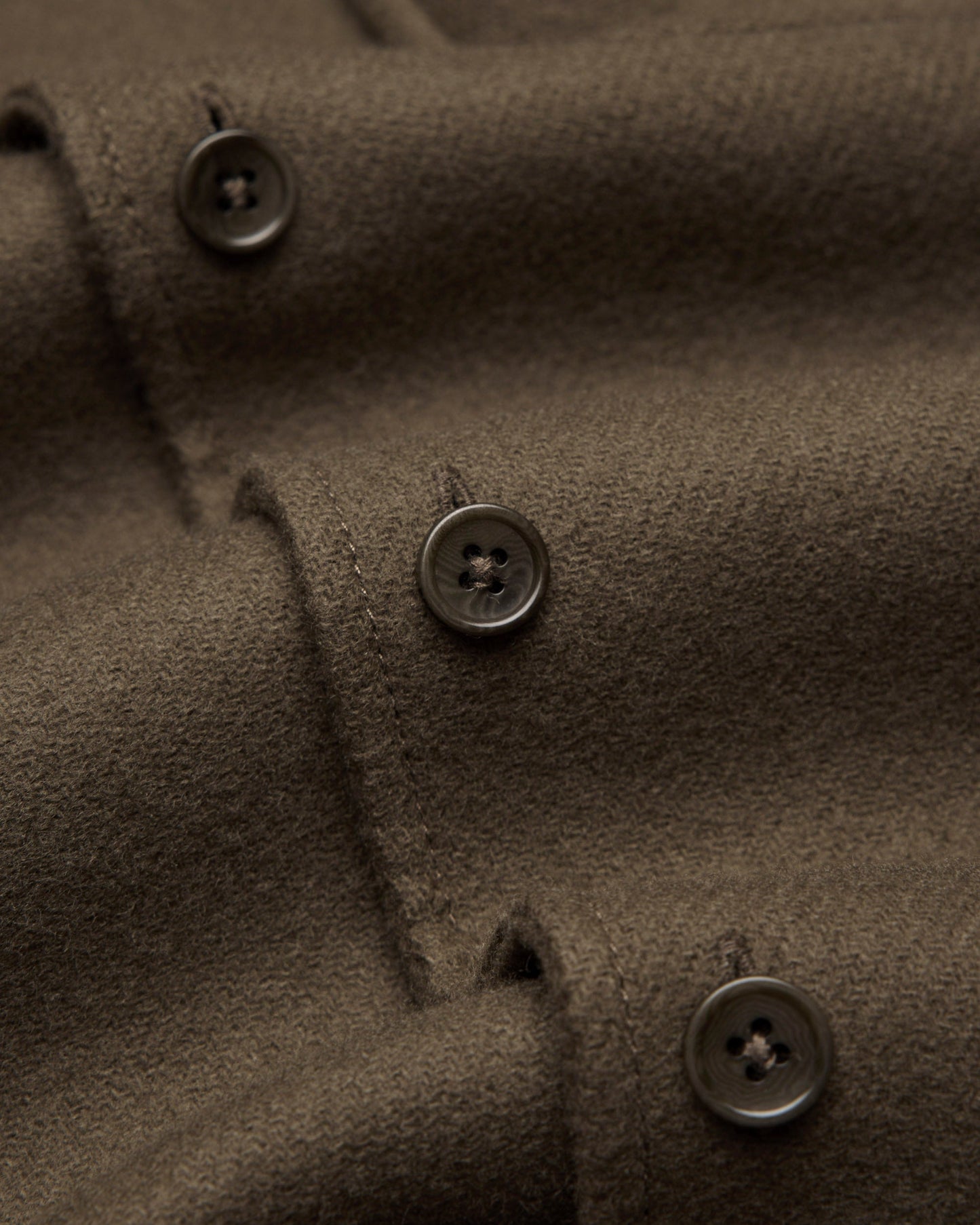 Double Faced Wool Concourse Overshirt