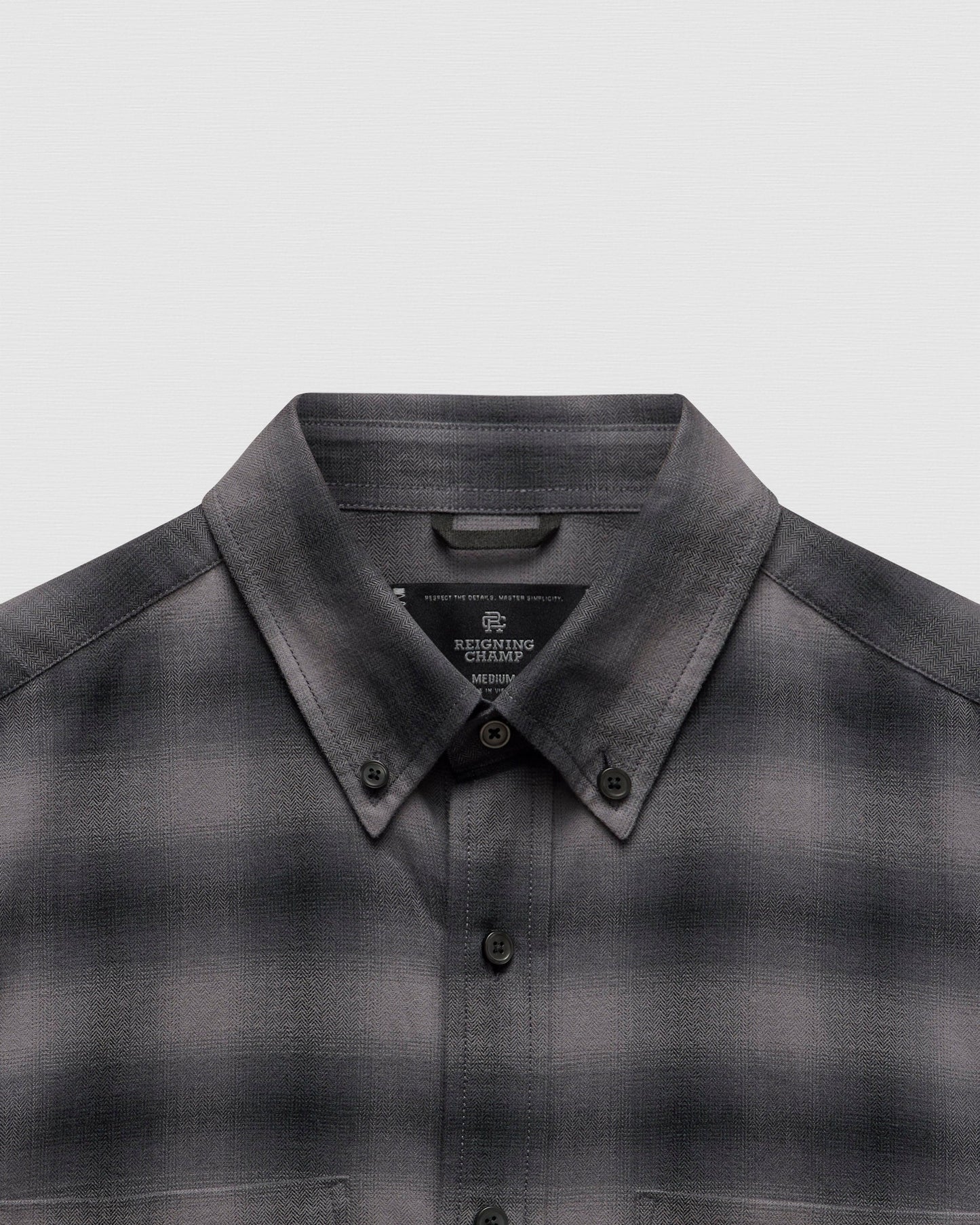 Cotton Plaid Site Standard Shirt