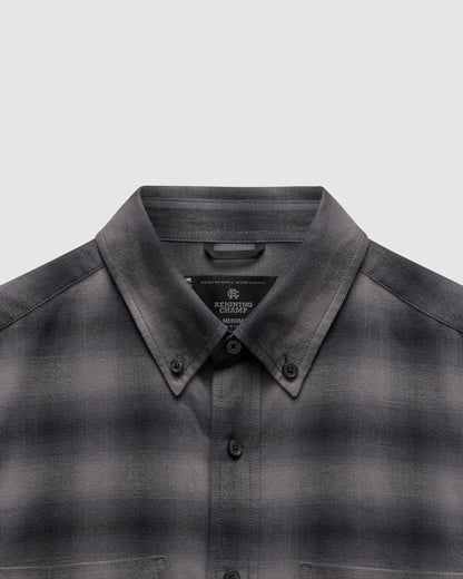 Cotton Plaid Site Standard Shirt