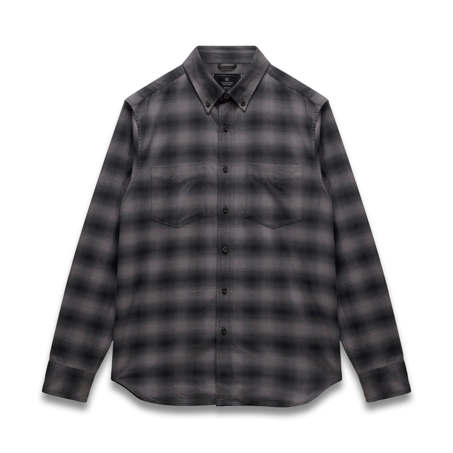 Cotton Plaid Site Standard Shirt