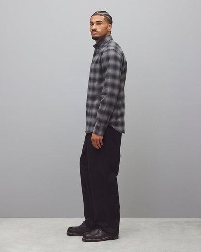 Cotton Plaid Site Standard Shirt