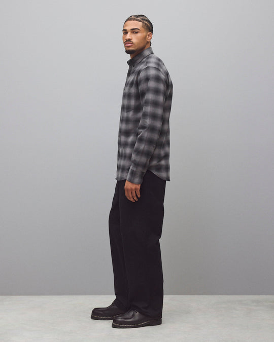 Cotton Plaid Site Standard Shirt