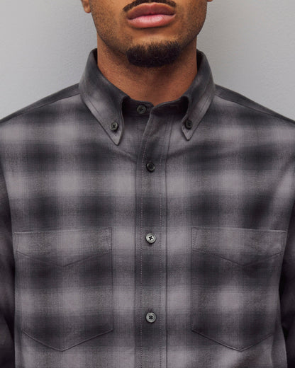 Cotton Plaid Site Standard Shirt