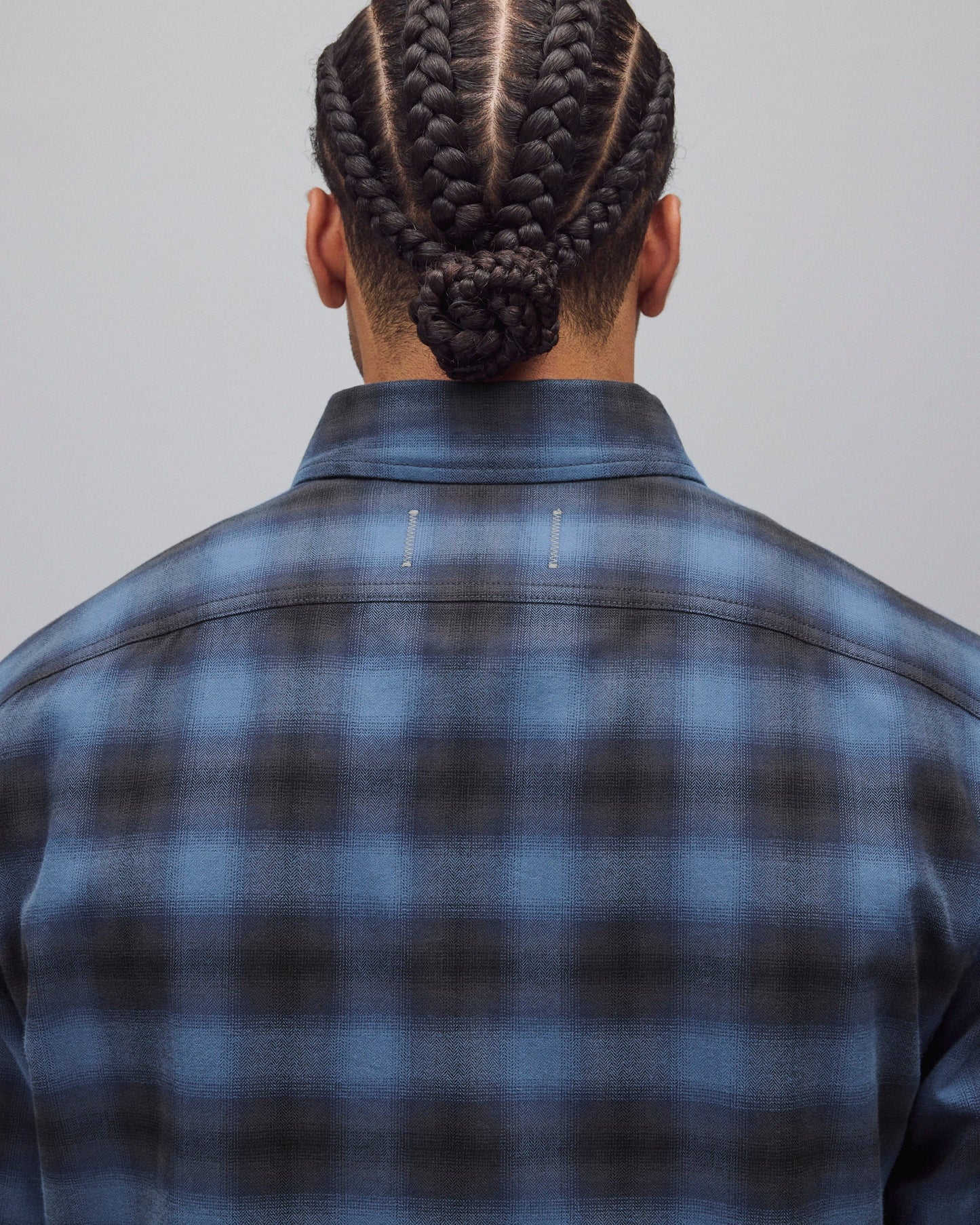 Cotton Plaid Site Standard Shirt