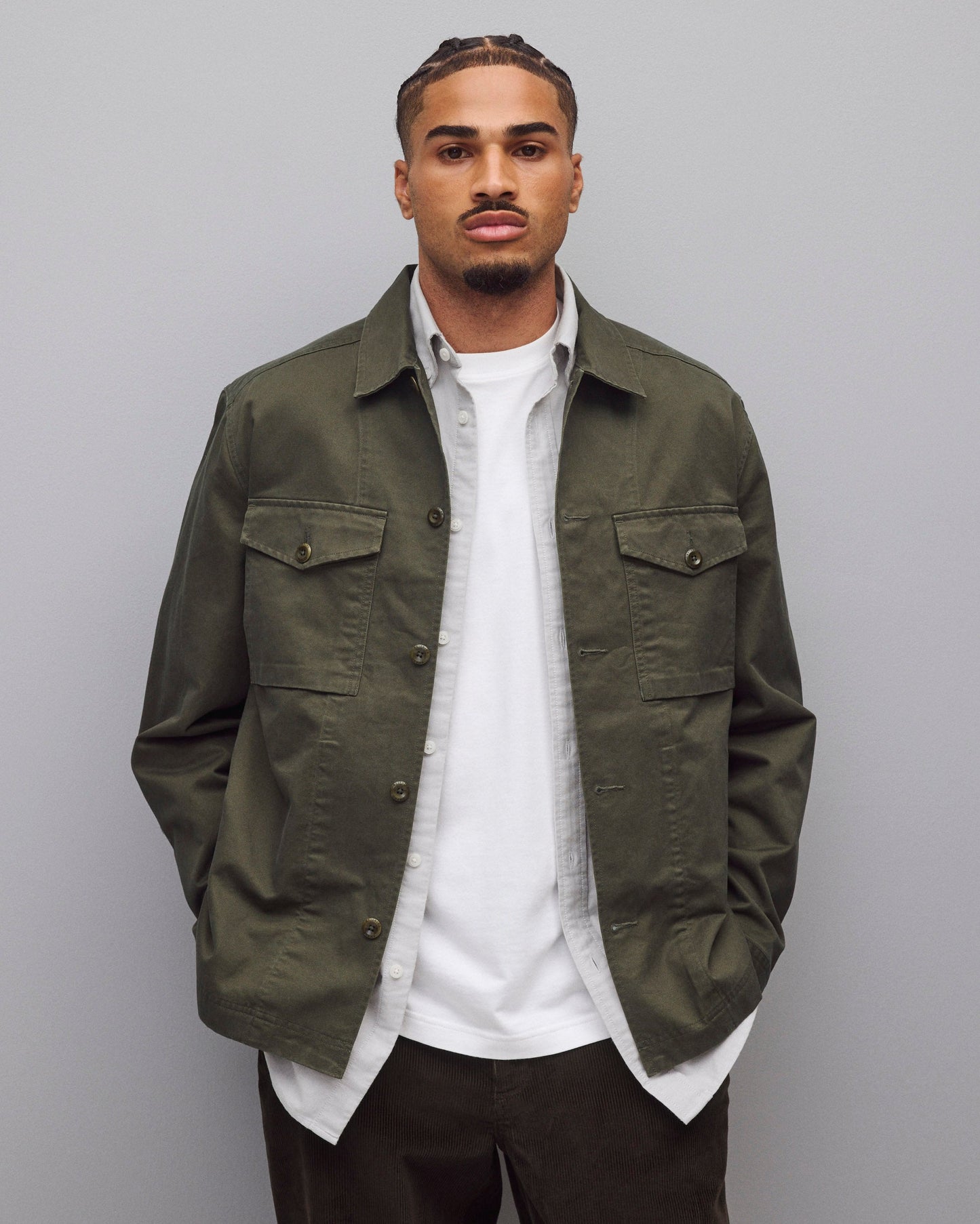 Cotton Chino Keeper Standard Overshirt