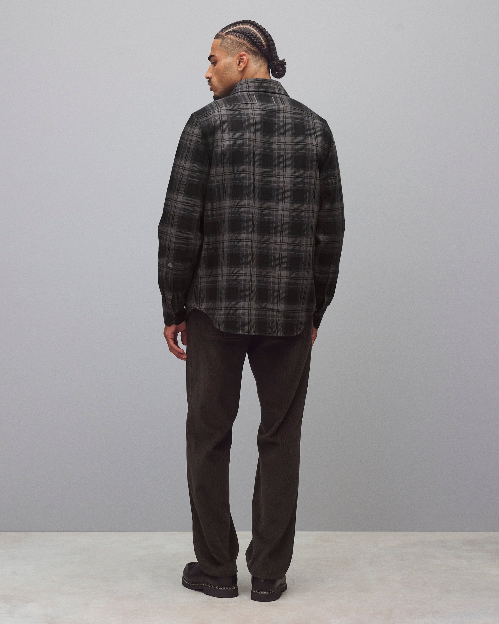 black checkered dress shirt Shop Black & White Plaid 100% Cotton Dress Shirt