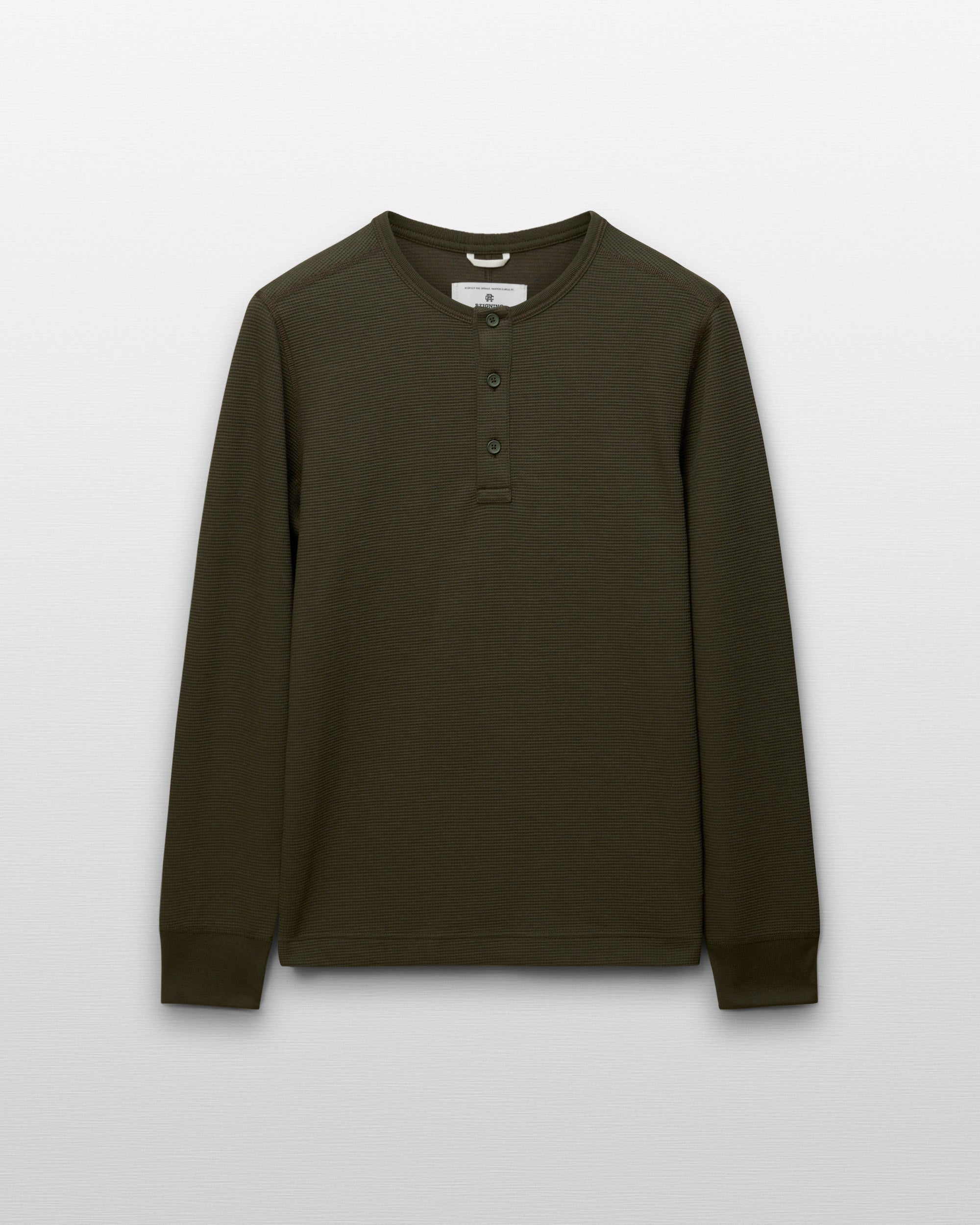 Lightweight Waffle Standard Henley | Reigning Champ | Reigning