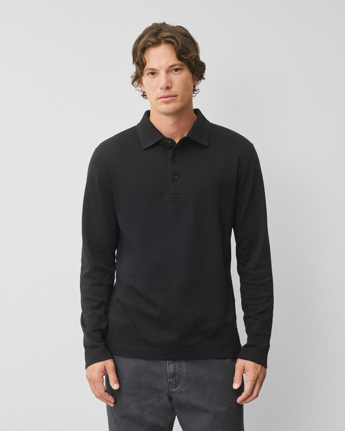 Cotton Interlock Standard Long Sleeve Polo