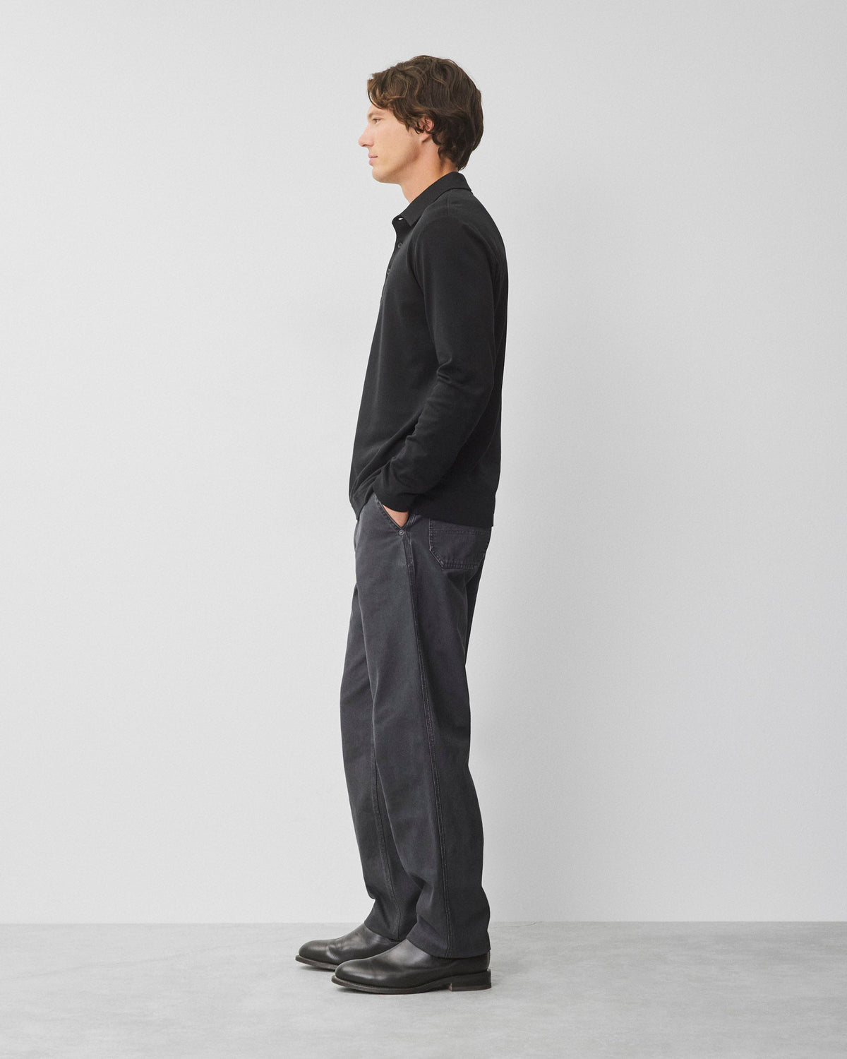 Cotton Interlock Standard Long Sleeve Polo
