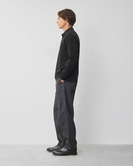 Cotton Interlock Standard Long Sleeve Polo