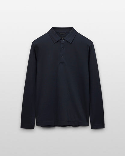Cotton Interlock Standard Long Sleeve Polo