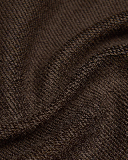 Midweight Terry Standard Button Mockneck