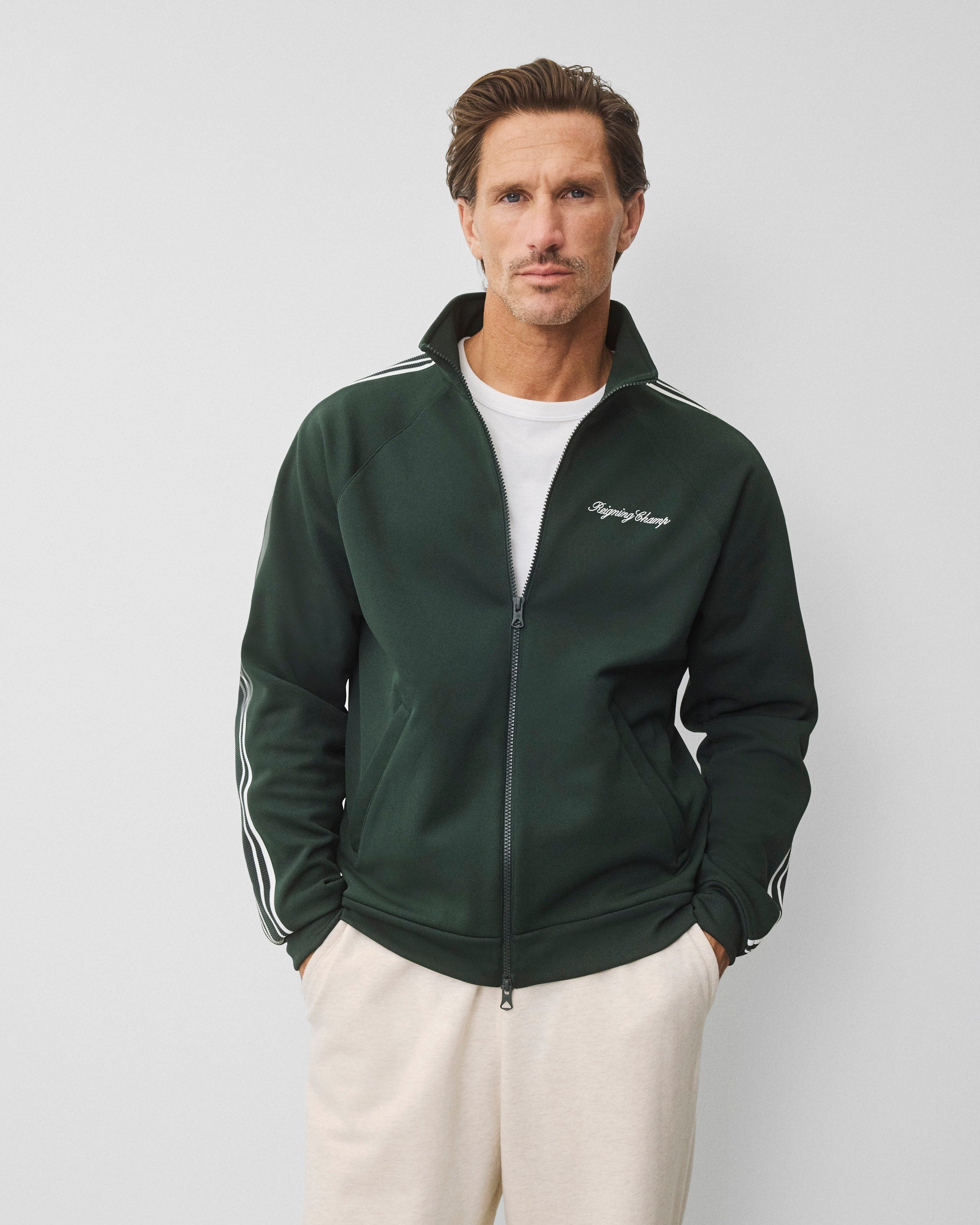 Poly Pique Campo Standard Track Jacket | Reigning Champ | Reigning