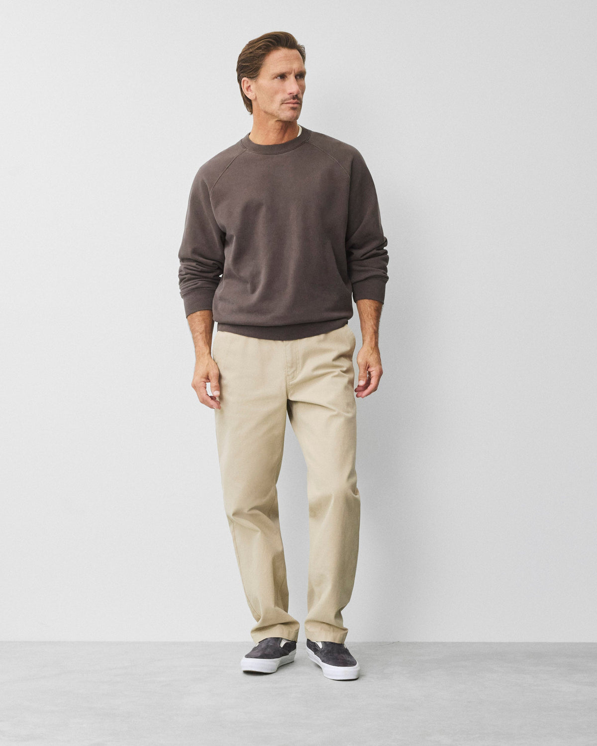 Midweight Terry Fadeaway Standard Crewneck