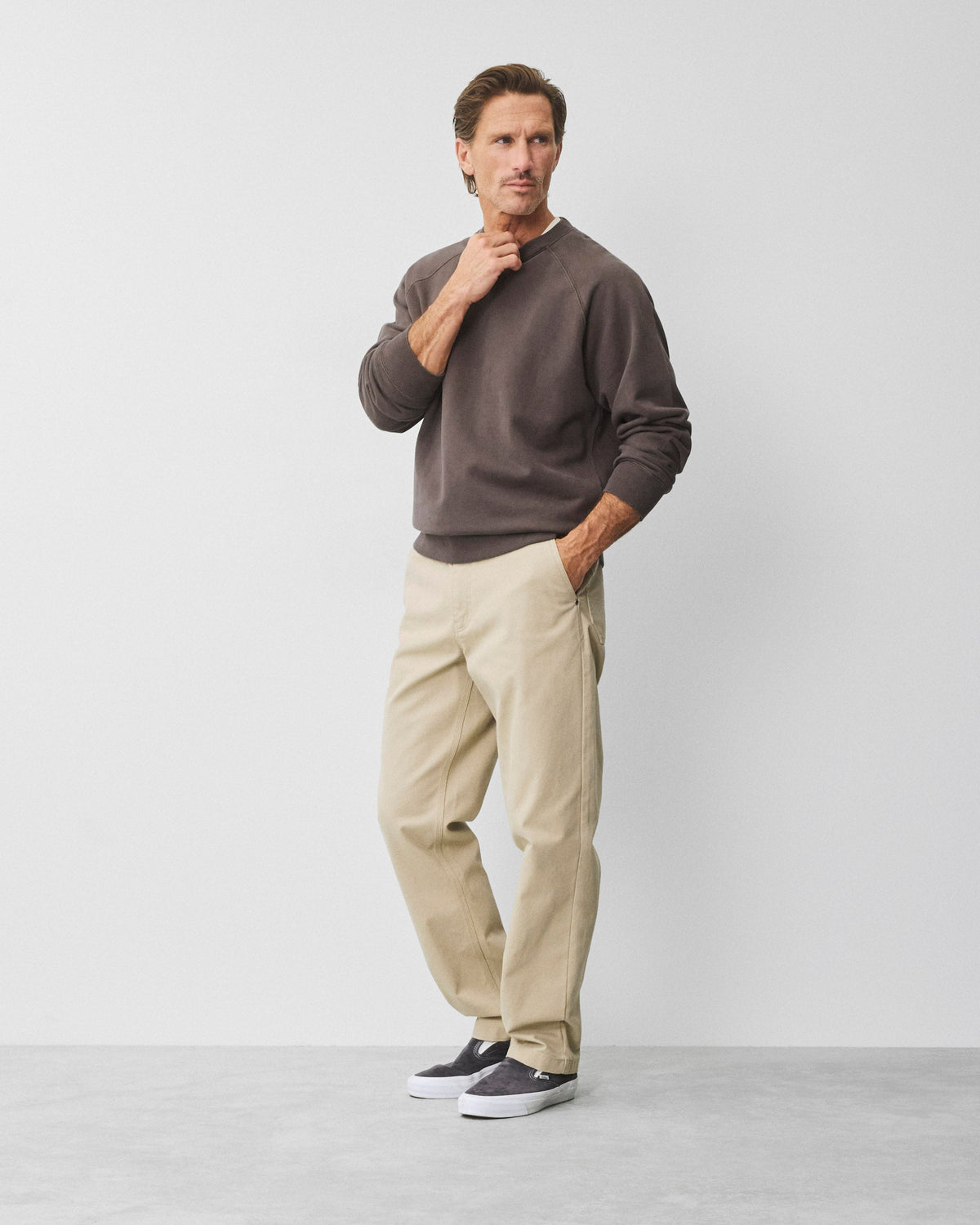 Midweight Terry Fadeaway Standard Crewneck