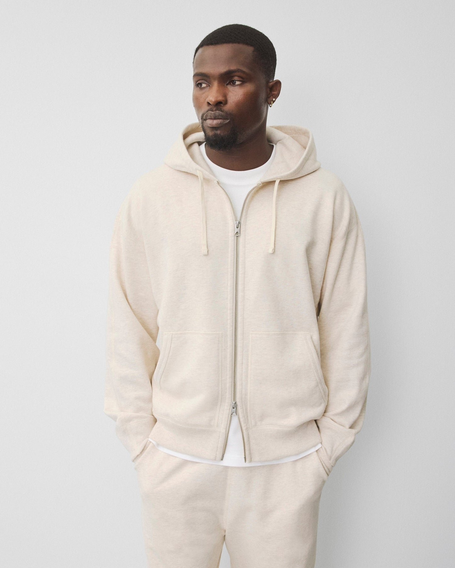 Midweight Terry Relaxed Zip Hoodie