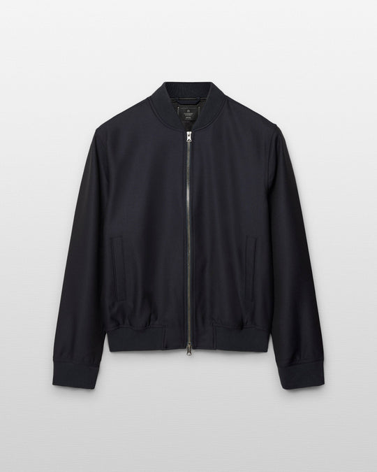 Wool Twill Bomber Jacket