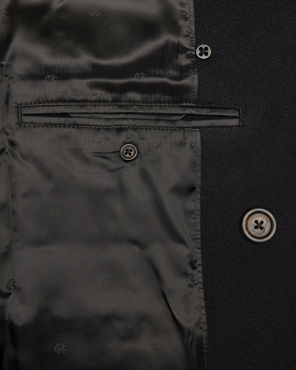 Melton Twill Officer Double Breasted Coat