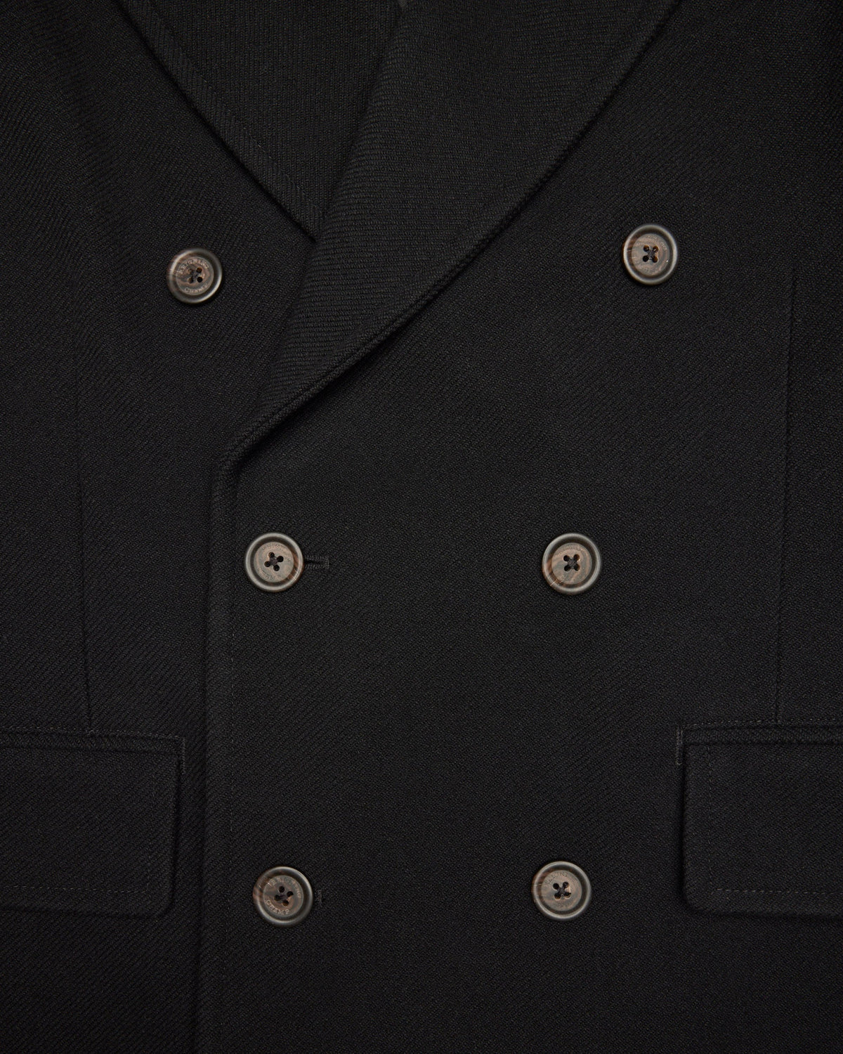 Melton Twill Officer Double Breasted Coat
