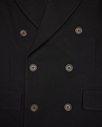 Melton Twill Officer Double Breasted Coat
