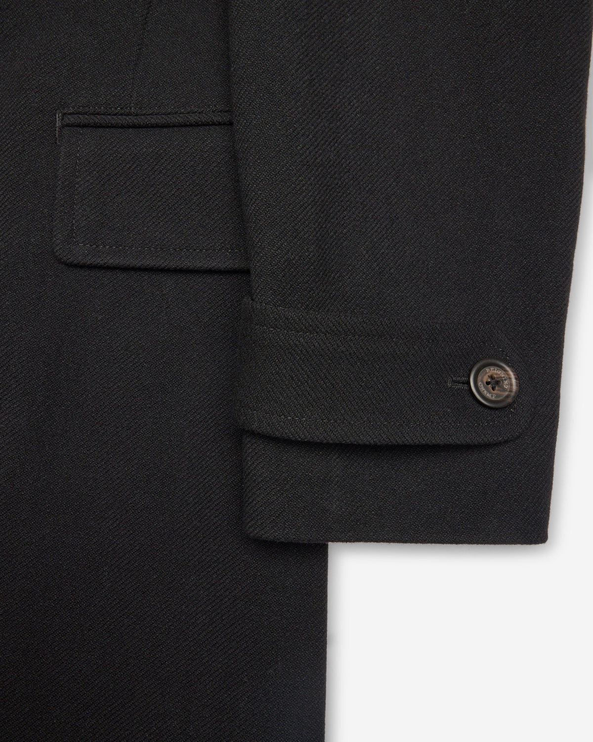 Melton Twill Officer Double Breasted Coat