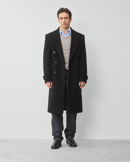 Melton Twill Officer Double Breasted Coat