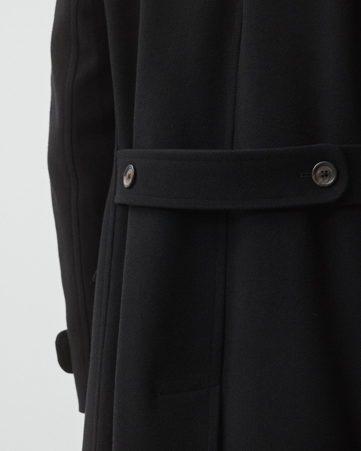 Melton Twill Officer Double Breasted Coat