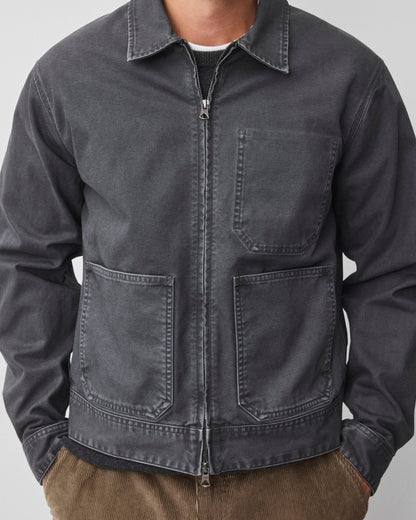 Cotton Canvas Fadeaway Grounds Jacket