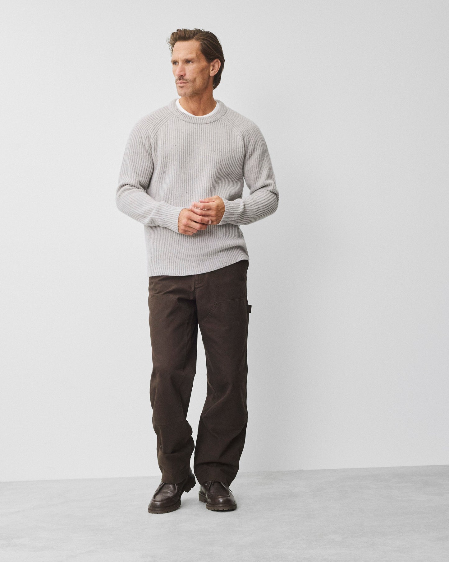 Cotton Canvas Relaxed Double Knee Pant