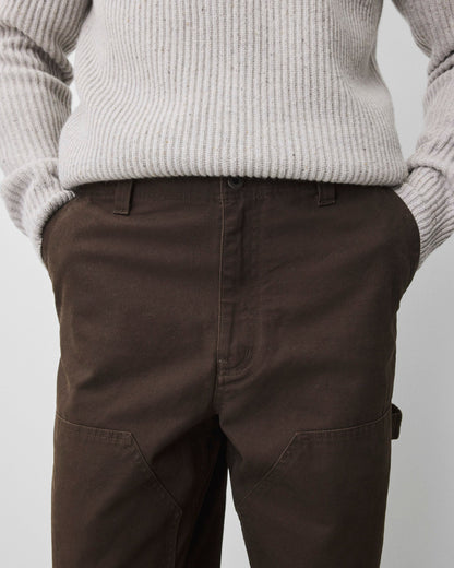 Cotton Canvas Relaxed Double Knee Pant