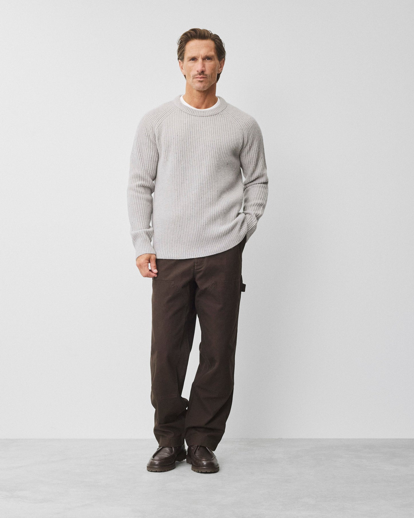 Cotton Canvas Relaxed Double Knee Pant