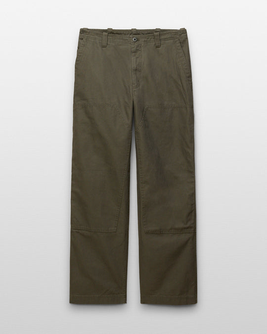 Cotton Canvas Relaxed Double Knee Pant