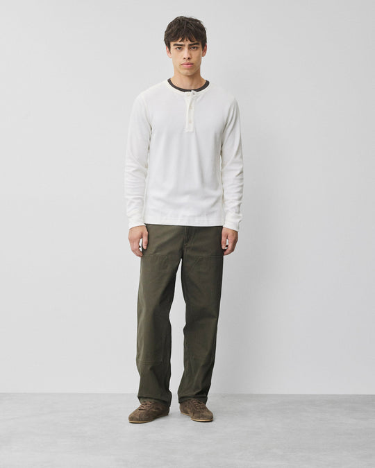 Cotton Canvas Relaxed Double Knee Pant